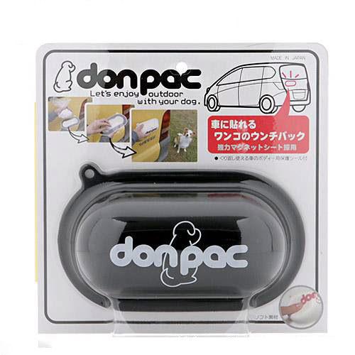 ドンパック ブラック 犬 うんち袋 車ボディ貼り付け用マグネット付きケース 関東当日便