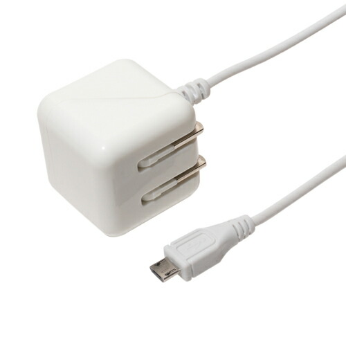 【10％OFF 楽天スーパーSALE】MCO マイクロUSB-ACアダプタ 2.1A ケーブル長50cm ホワイト IPA-MC01/WH