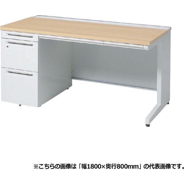 オカムラ アドバンスS 片袖机 3段 引出し付 幅1500×奥行700×高さ720mm 3VBTAG MK54 1台（直送品）