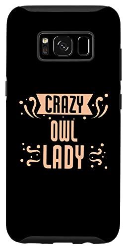 Galaxy S8 Crazy Owl Lady - 面白いフクロウ スマホケース