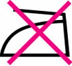アイロン禁止