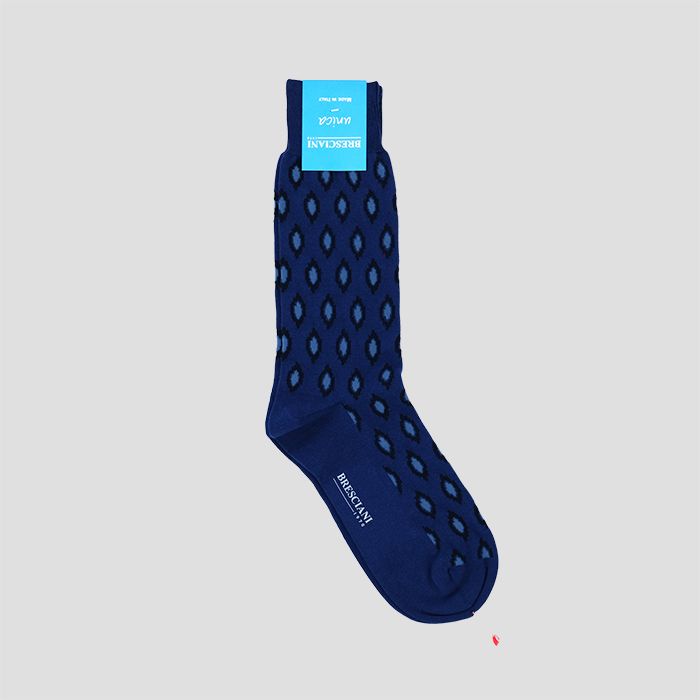 BRESCIANI（ブレッシアーニ）UNICA COLLECTION SOCKS CREST BLUE